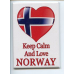 Magnet -  Keep Calm & Love Norway